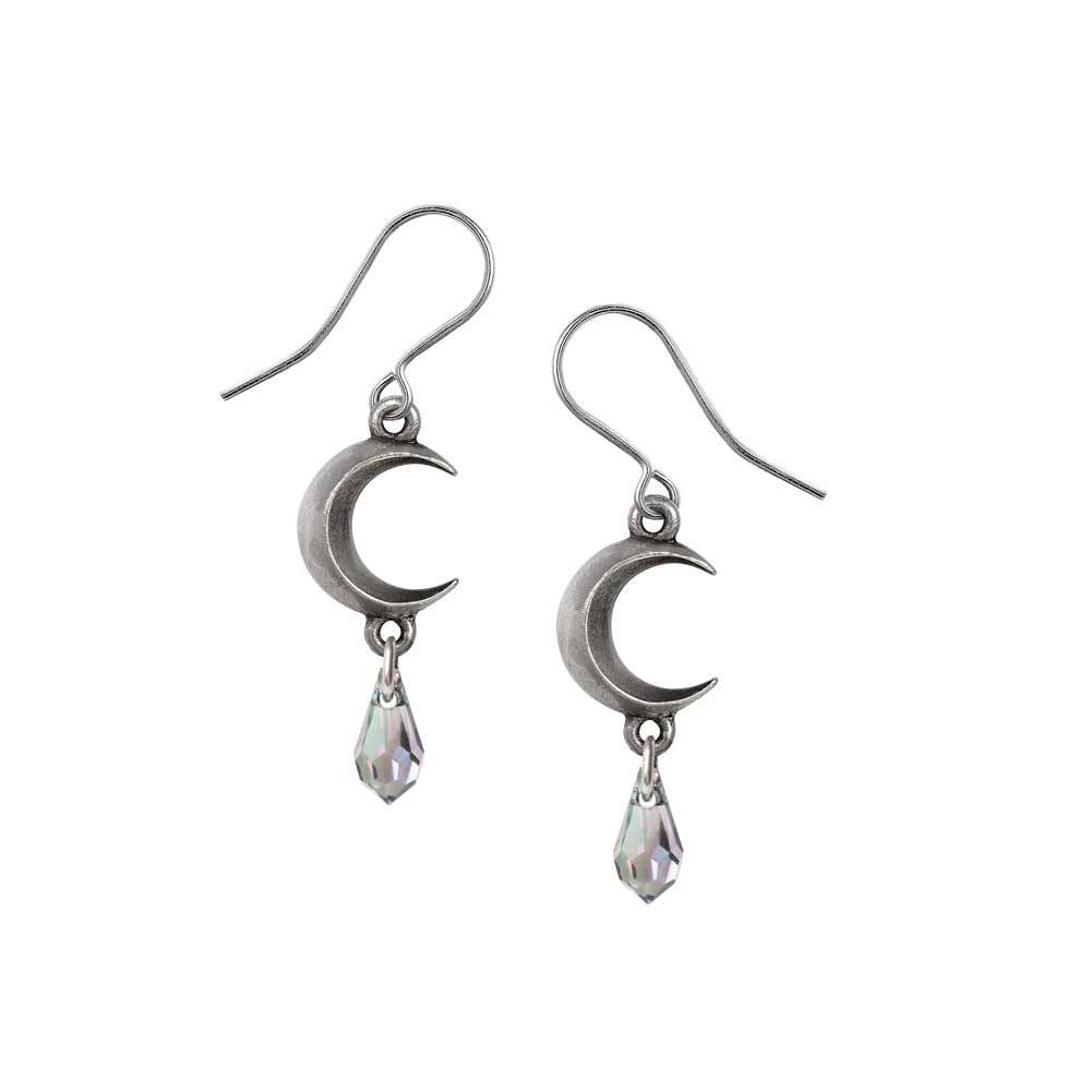 Alchemy - Tears of the Moon - Crystal Oorbellen - Zilverkleurig